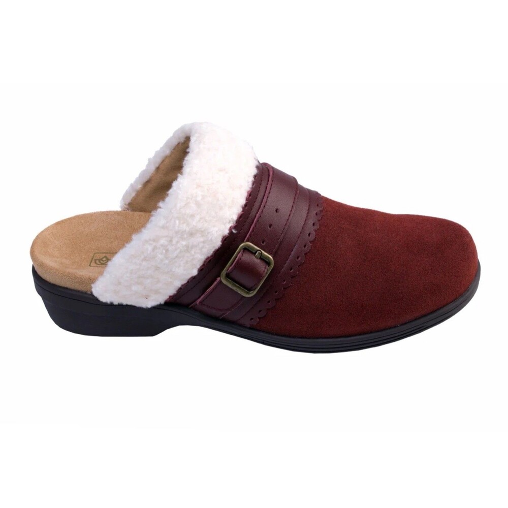 WACO Spenco Nottingham Clog Burgundy Slip-On Shoes Women’s Size 9.5 D NWB - Picture 4 of 16
